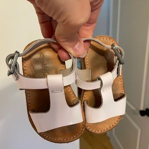 Freshly Picked White Sandal. Toddler Size 3.